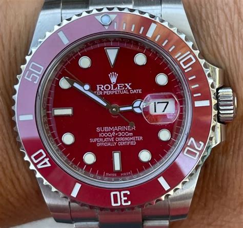 rolex submariner colours|rolex red submariner for sale.